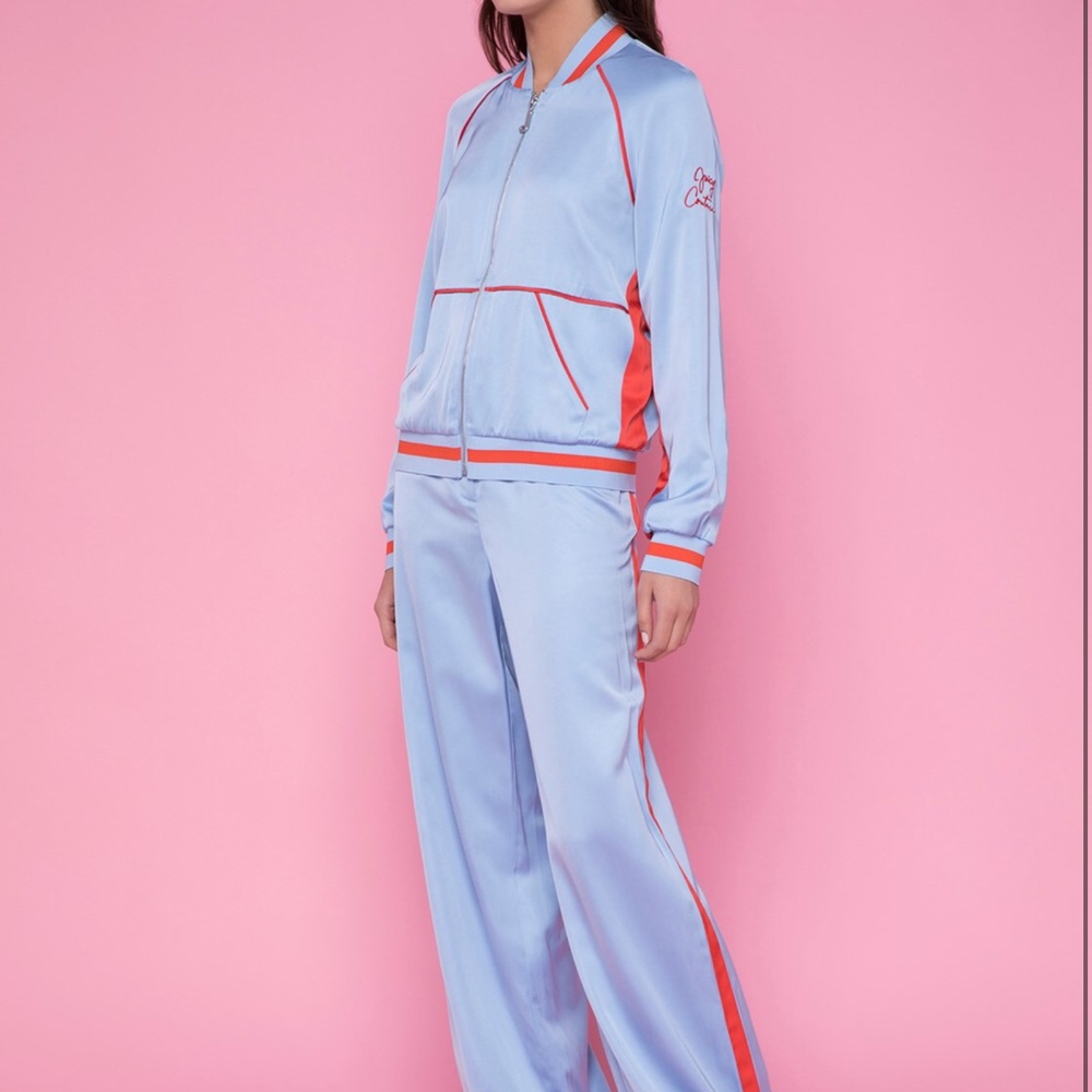 Juicy Couture Blue Chill Duchess Satin SuIt